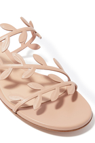 Flavia Leather Asymmetrical Sandals